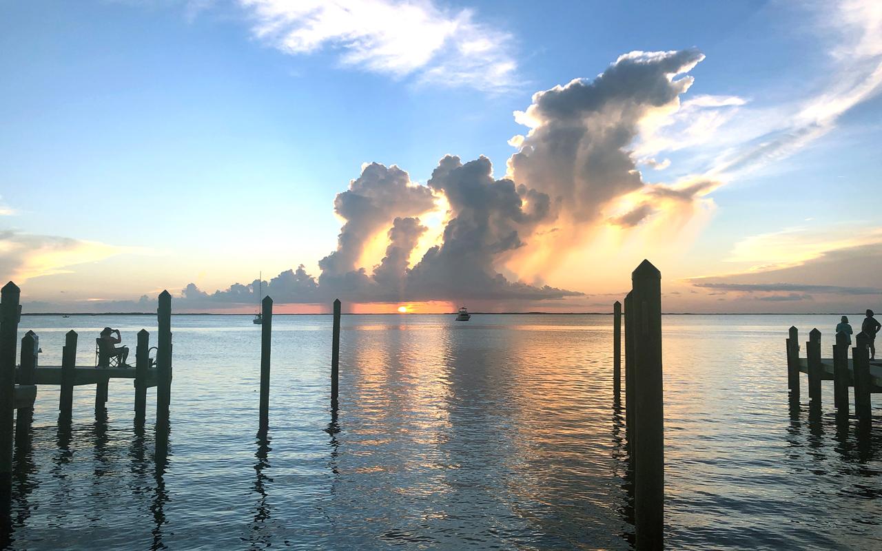 Beautiful ocean sunset